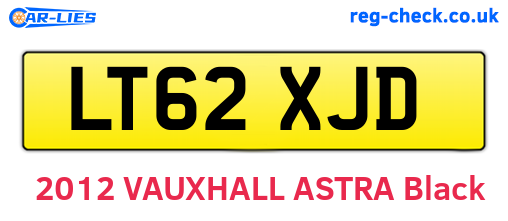 LT62XJD are the vehicle registration plates.
