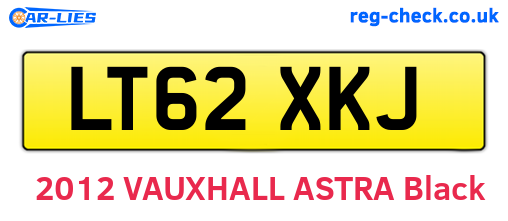 LT62XKJ are the vehicle registration plates.