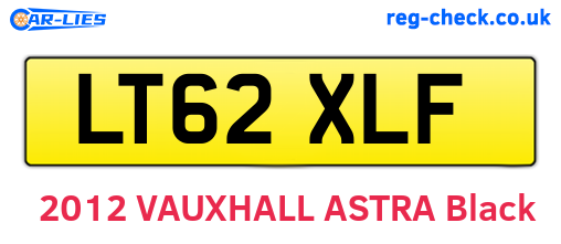 LT62XLF are the vehicle registration plates.