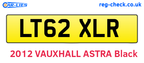 LT62XLR are the vehicle registration plates.