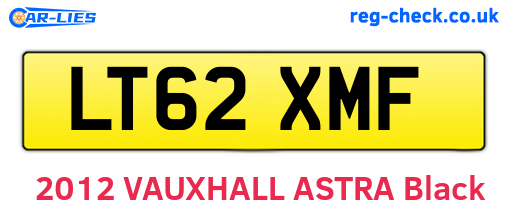 LT62XMF are the vehicle registration plates.