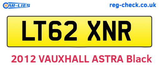 LT62XNR are the vehicle registration plates.