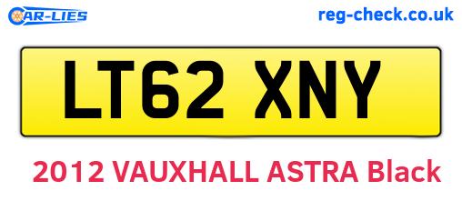 LT62XNY are the vehicle registration plates.