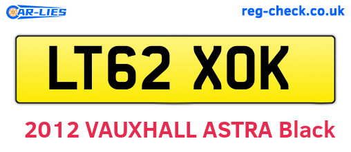LT62XOK are the vehicle registration plates.