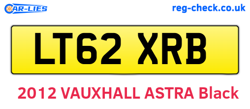 LT62XRB are the vehicle registration plates.