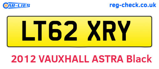 LT62XRY are the vehicle registration plates.