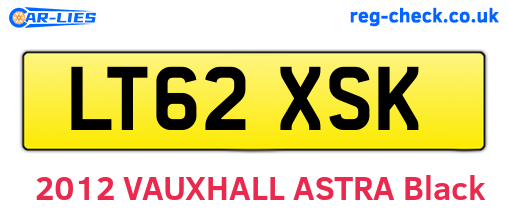 LT62XSK are the vehicle registration plates.