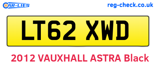 LT62XWD are the vehicle registration plates.