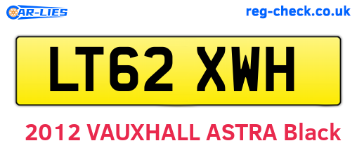 LT62XWH are the vehicle registration plates.