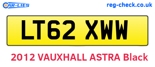 LT62XWW are the vehicle registration plates.