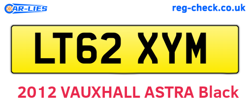 LT62XYM are the vehicle registration plates.