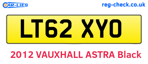 LT62XYO are the vehicle registration plates.