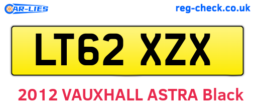 LT62XZX are the vehicle registration plates.