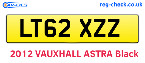 LT62XZZ are the vehicle registration plates.