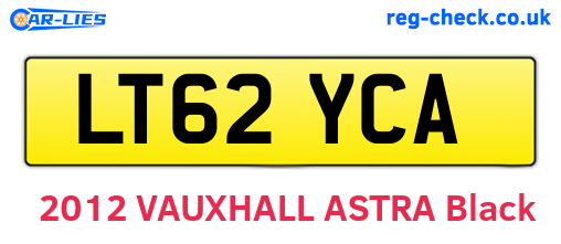 LT62YCA are the vehicle registration plates.