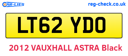 LT62YDO are the vehicle registration plates.