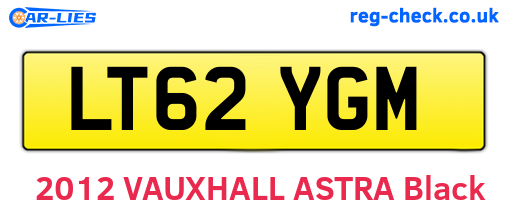 LT62YGM are the vehicle registration plates.