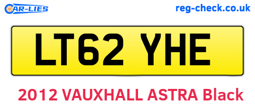 LT62YHE are the vehicle registration plates.
