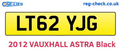 LT62YJG are the vehicle registration plates.