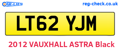 LT62YJM are the vehicle registration plates.
