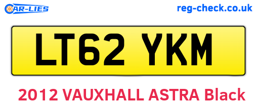 LT62YKM are the vehicle registration plates.