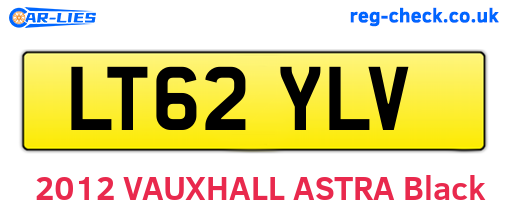 LT62YLV are the vehicle registration plates.