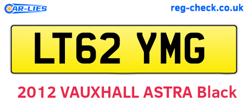 LT62YMG are the vehicle registration plates.