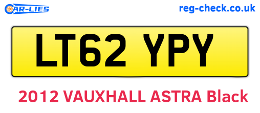 LT62YPY are the vehicle registration plates.