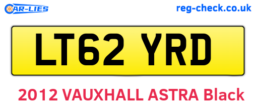LT62YRD are the vehicle registration plates.