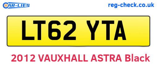 LT62YTA are the vehicle registration plates.