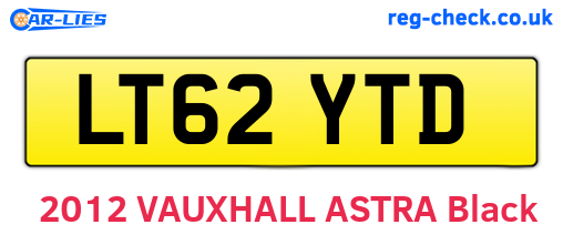 LT62YTD are the vehicle registration plates.