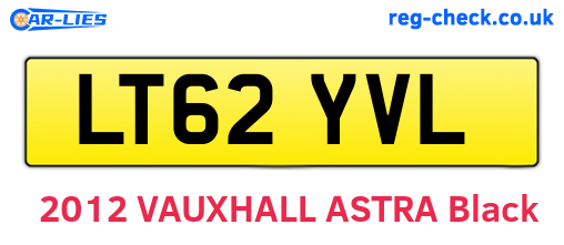 LT62YVL are the vehicle registration plates.