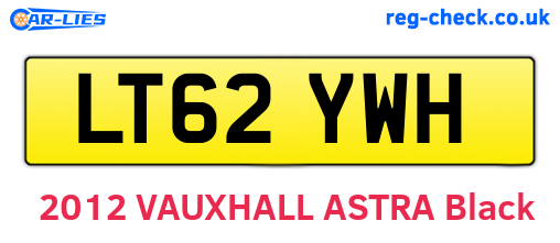 LT62YWH are the vehicle registration plates.