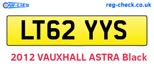 LT62YYS are the vehicle registration plates.