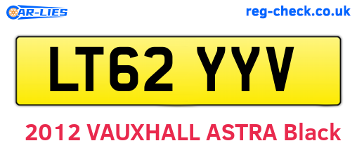 LT62YYV are the vehicle registration plates.