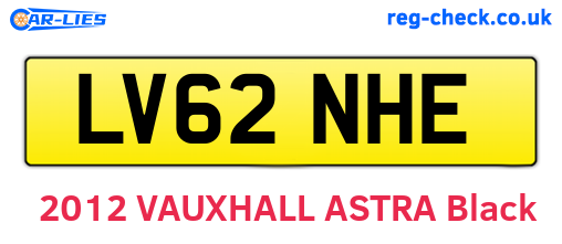LV62NHE are the vehicle registration plates.