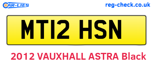 MT12HSN are the vehicle registration plates.