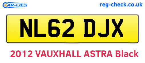 NL62DJX are the vehicle registration plates.