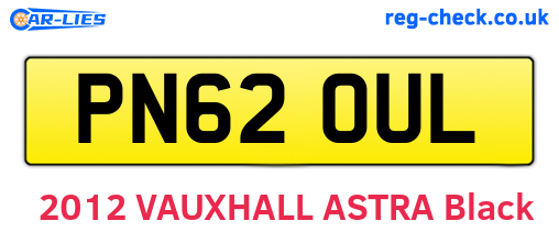 PN62OUL are the vehicle registration plates.