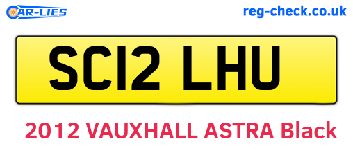 SC12LHU are the vehicle registration plates.