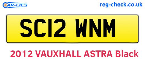SC12WNM are the vehicle registration plates.