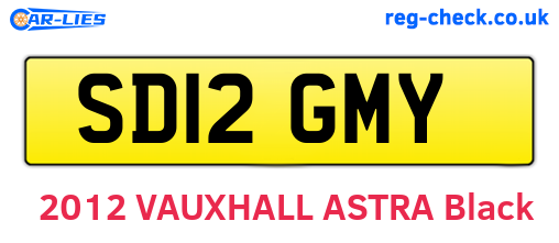SD12GMY are the vehicle registration plates.