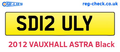 SD12ULY are the vehicle registration plates.