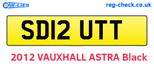 SD12UTT are the vehicle registration plates.