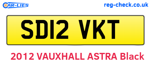 SD12VKT are the vehicle registration plates.