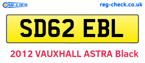 SD62EBL are the vehicle registration plates.