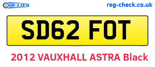 SD62FOT are the vehicle registration plates.