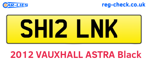 SH12LNK are the vehicle registration plates.