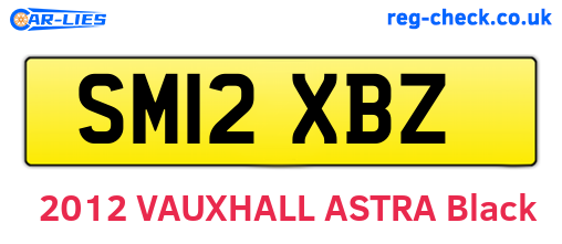 SM12XBZ are the vehicle registration plates.