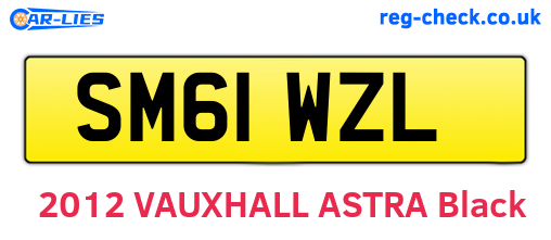 SM61WZL are the vehicle registration plates.